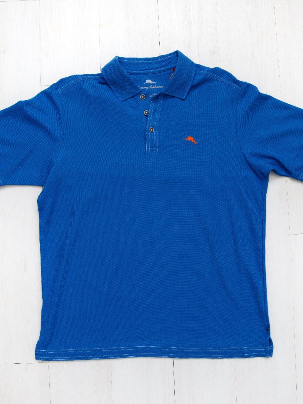 NWT Tommy Bahama Blue Supima Cotton Polo Shirt Medium